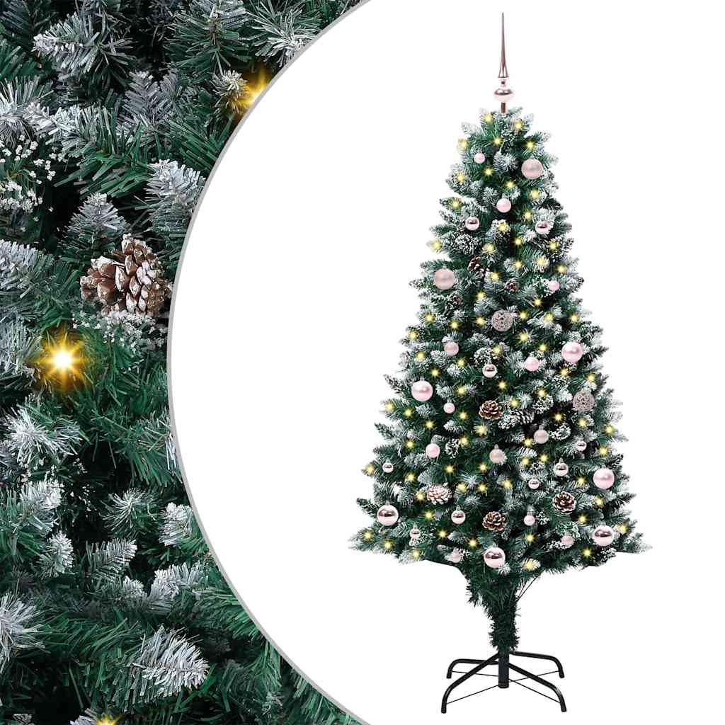 Sapin de Noël artificiel Vert 150 cm PVC, Acier et Plastique - XIOS