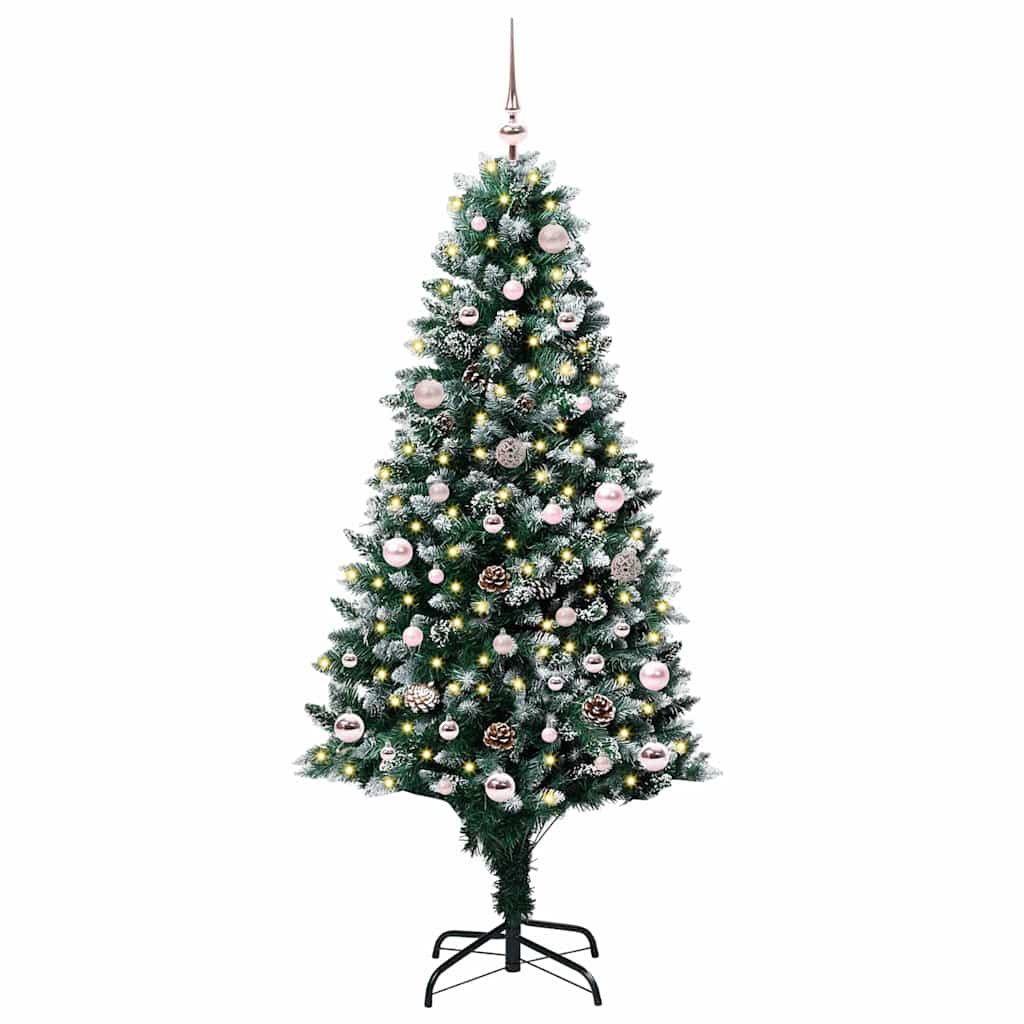 Sapin de Noël artificiel Vert 150 cm PVC, Acier et Plastique - XIOS