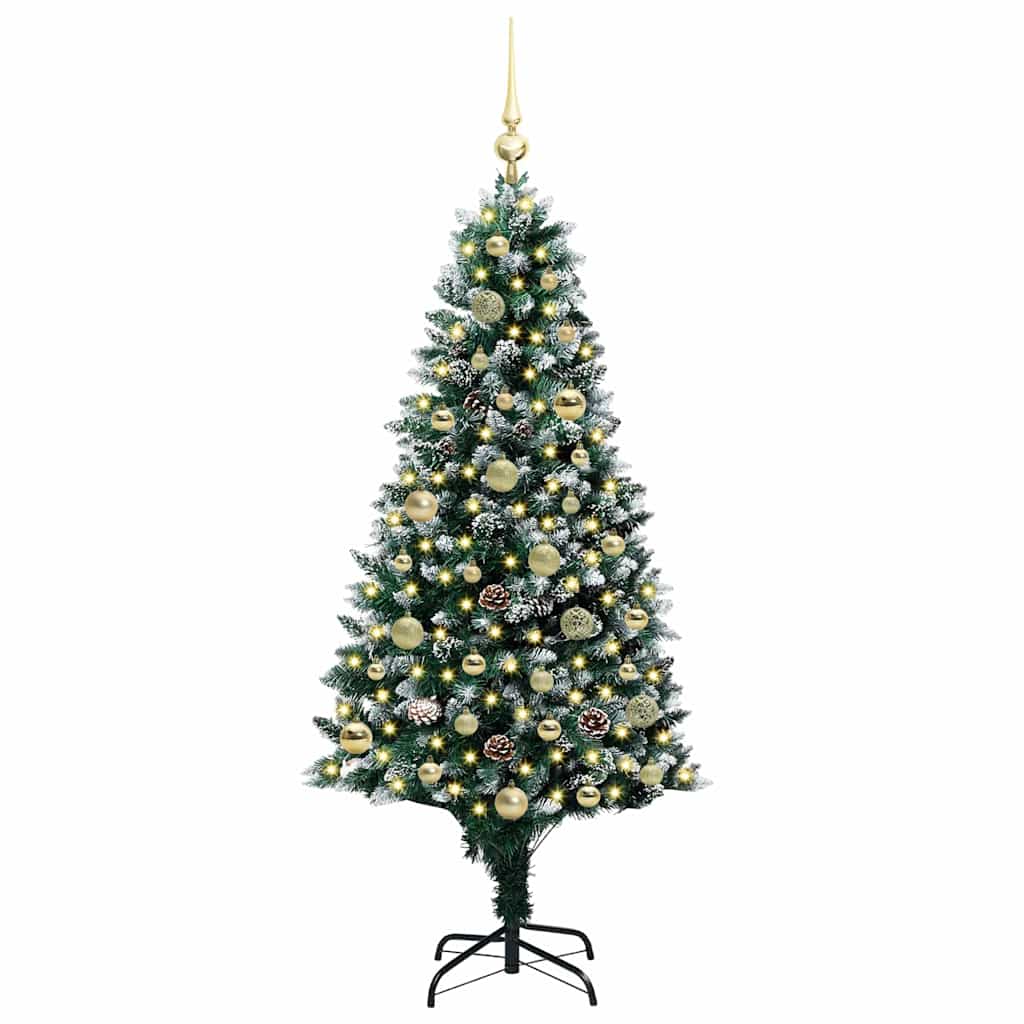 Sapin de Noël artificiel Vert 150 cm PVC, Acier et Plastique - XIOS