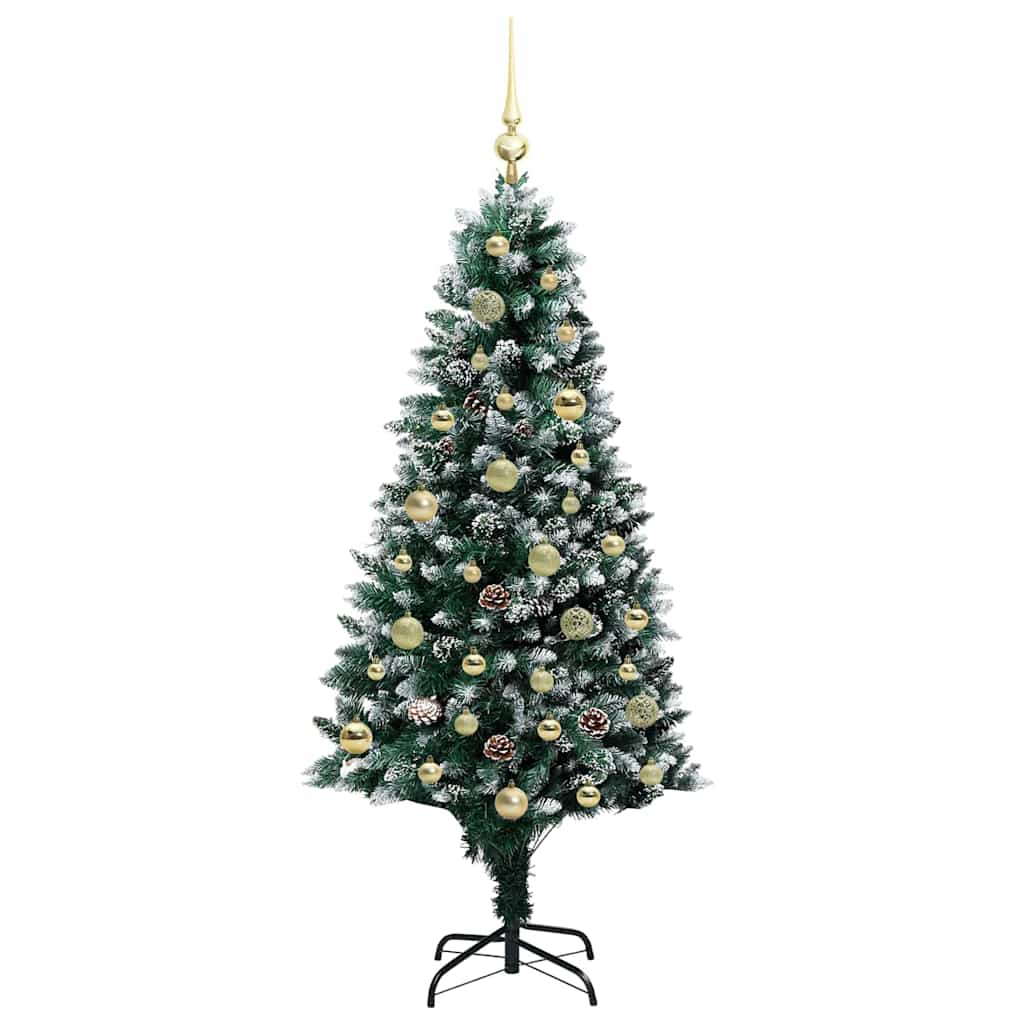 Sapin de Noël artificiel Vert 150 cm PVC, Acier et Plastique - XIOS