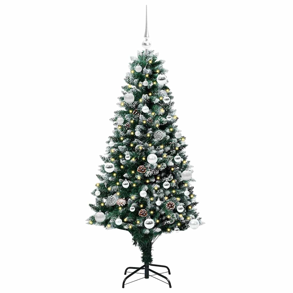 Sapin de Noël artificiel Vert 150 cm PVC, Acier et Plastique - XIOS
