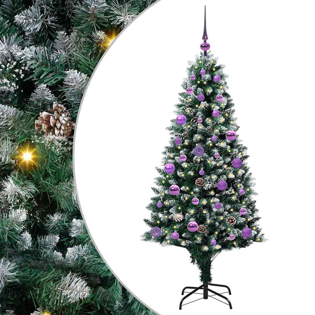 Sapin de Noël artificiel Vert 150 cm PVC, Acier et Plastique - XIOS