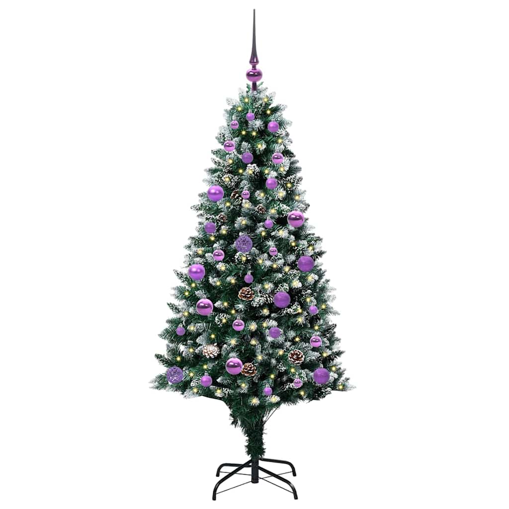 Sapin de Noël artificiel Vert 150 cm PVC, Acier et Plastique - XIOS