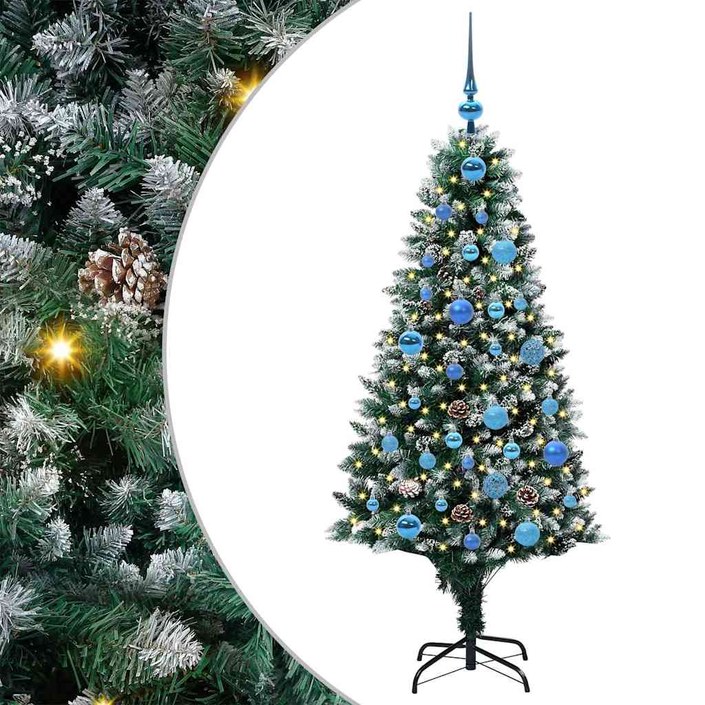 Sapin de Noël artificiel Vert 150 cm PVC, Acier et Plastique - XIOS