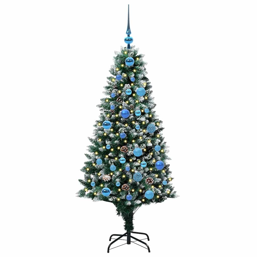 Sapin de Noël artificiel Vert 150 cm PVC, Acier et Plastique - XIOS