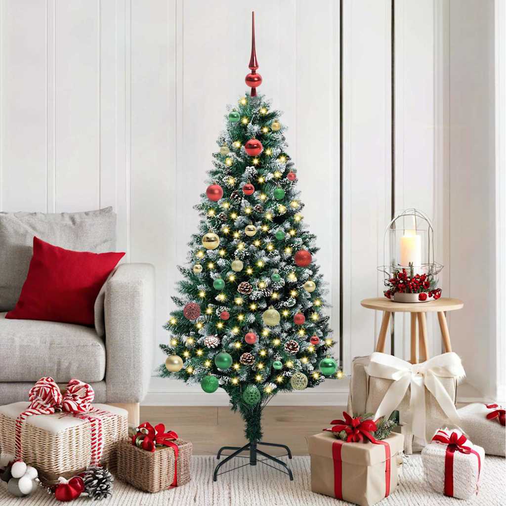 Sapin de Noël artificiel Vert 150 cm PVC, Acier et Plastique - XIOS