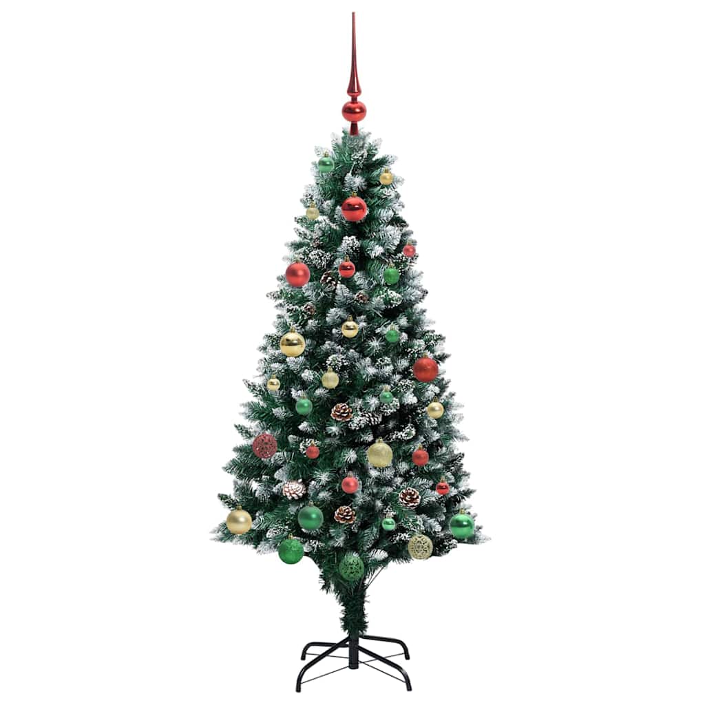 Sapin de Noël artificiel Vert 150 cm PVC, Acier et Plastique - XIOS