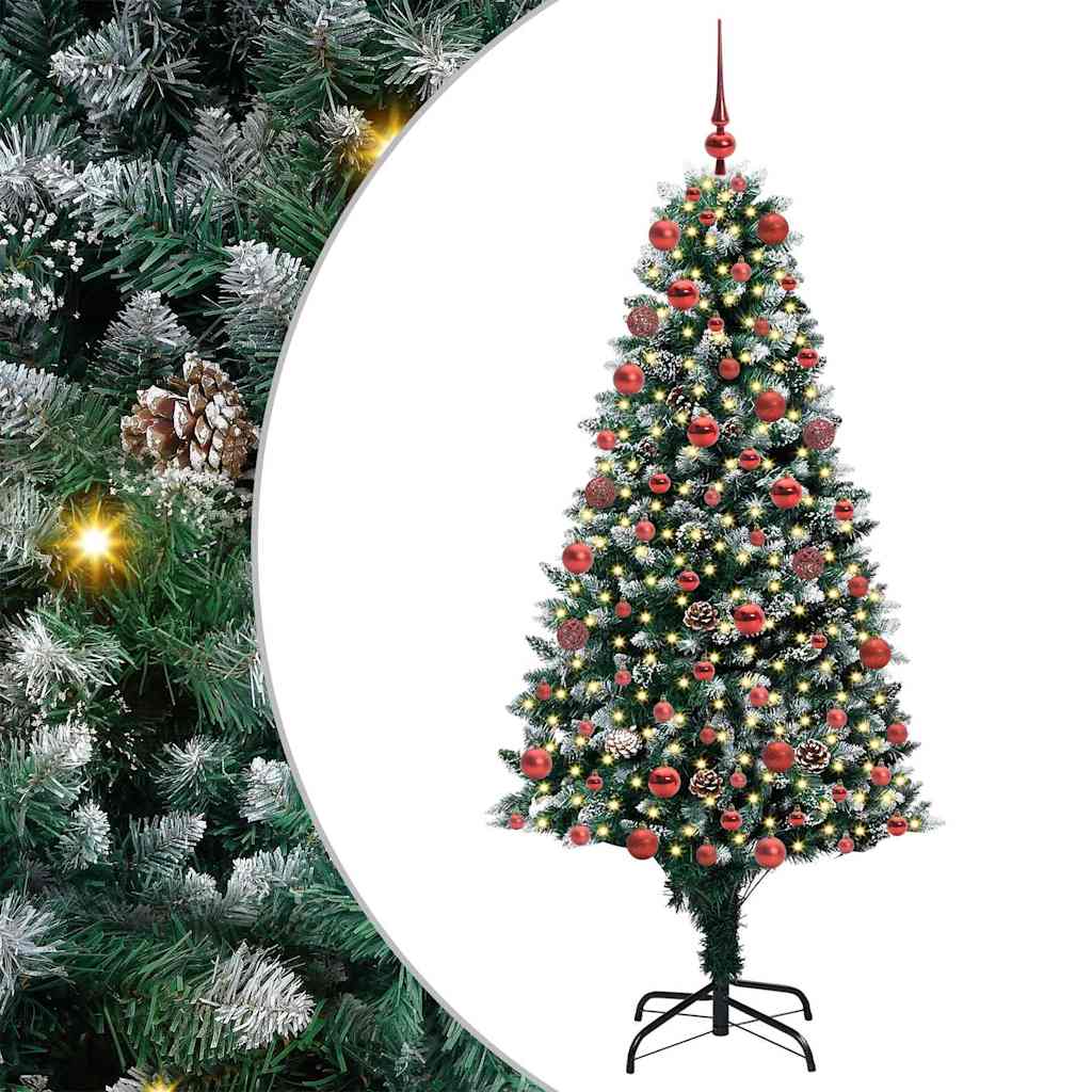 Sapin de Noël artificiel Vert 180 cm PVC, Acier et Plastique - XIOS