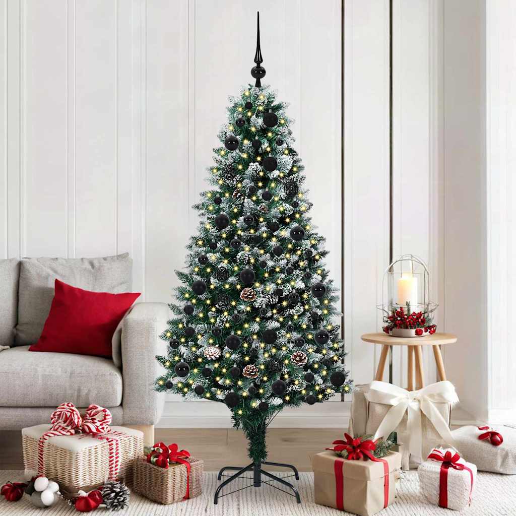 Sapin de Noël artificiel Vert 180 cm PVC, Acier et Plastique - XIOS