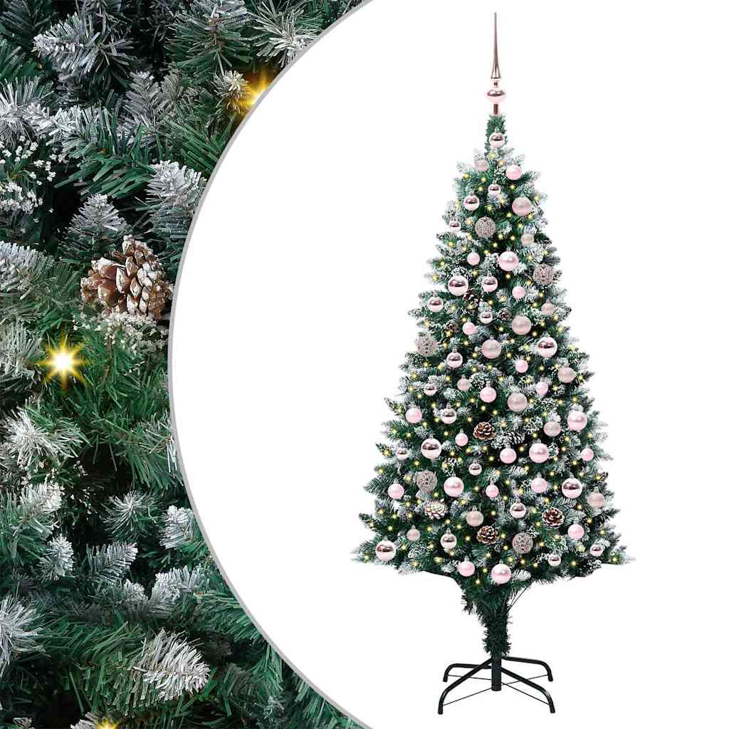 Sapin de Noël artificiel Vert 180 cm PVC, Acier et Plastique - XIOS