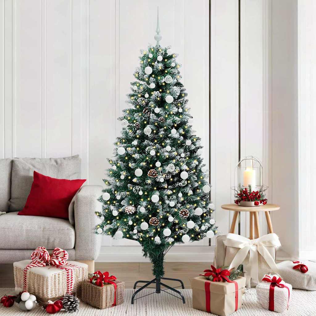 Sapin de Noël artificiel Vert 180 cm PVC, Acier et Plastique - XIOS