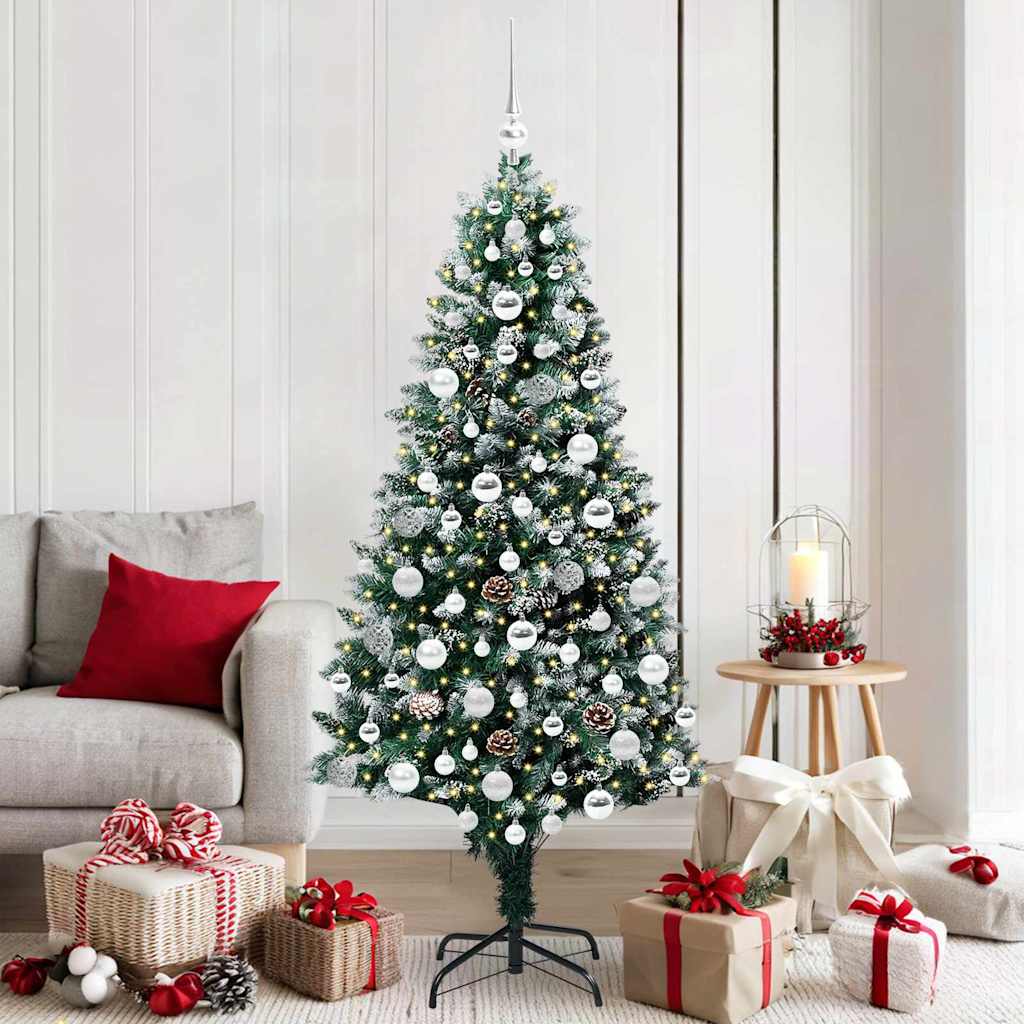 Sapin de Noël artificiel Vert 180 cm PVC, Acier et Plastique - XIOS