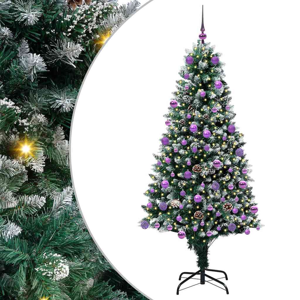 Sapin de Noël artificiel Vert 180 cm PVC, Acier et Plastique - XIOS