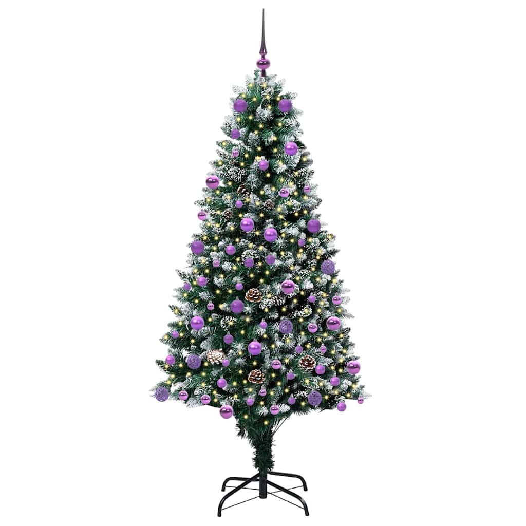 Sapin de Noël artificiel Vert 180 cm PVC, Acier et Plastique - XIOS