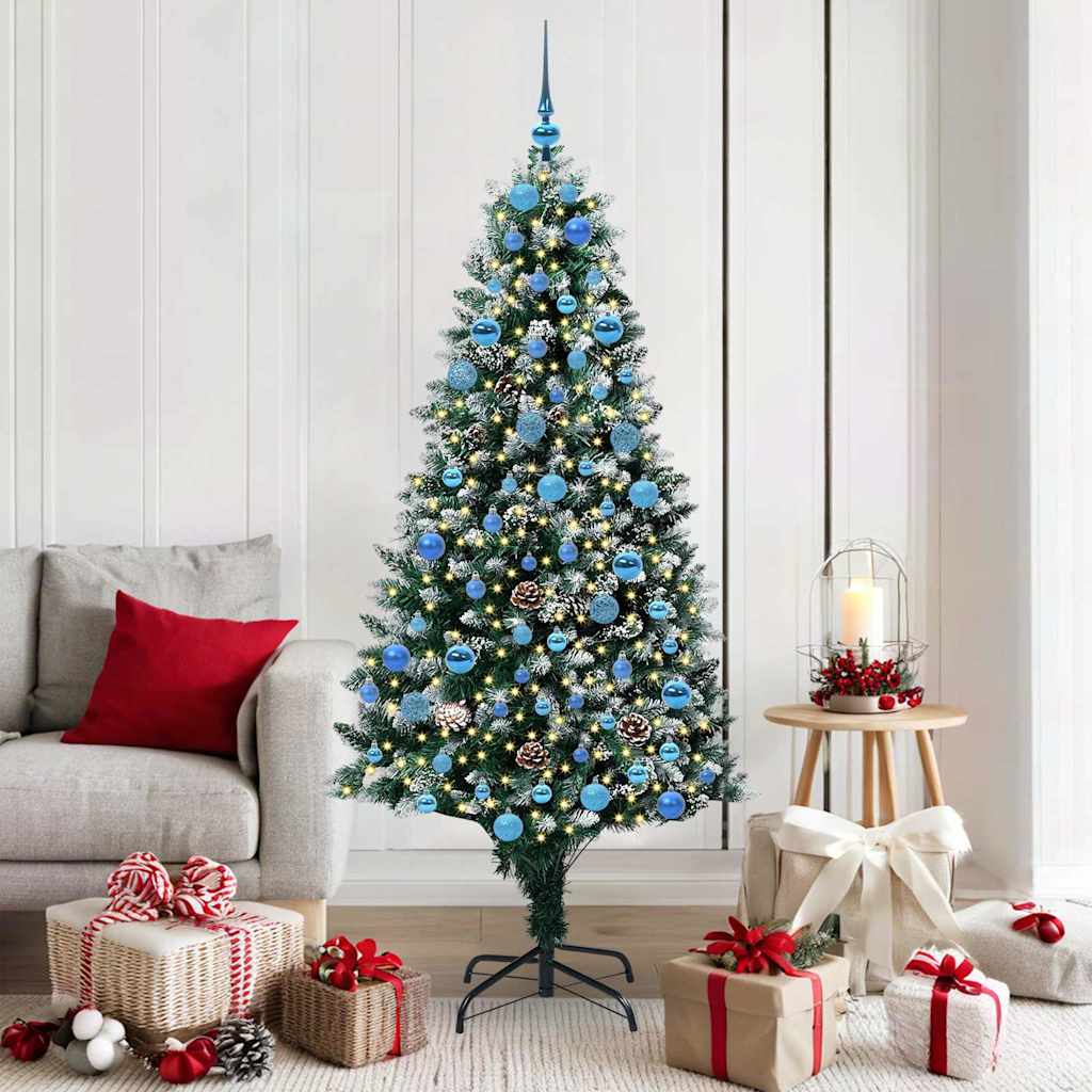 Sapin de Noël artificiel Vert 180 cm PVC, Acier et Plastique - XIOS