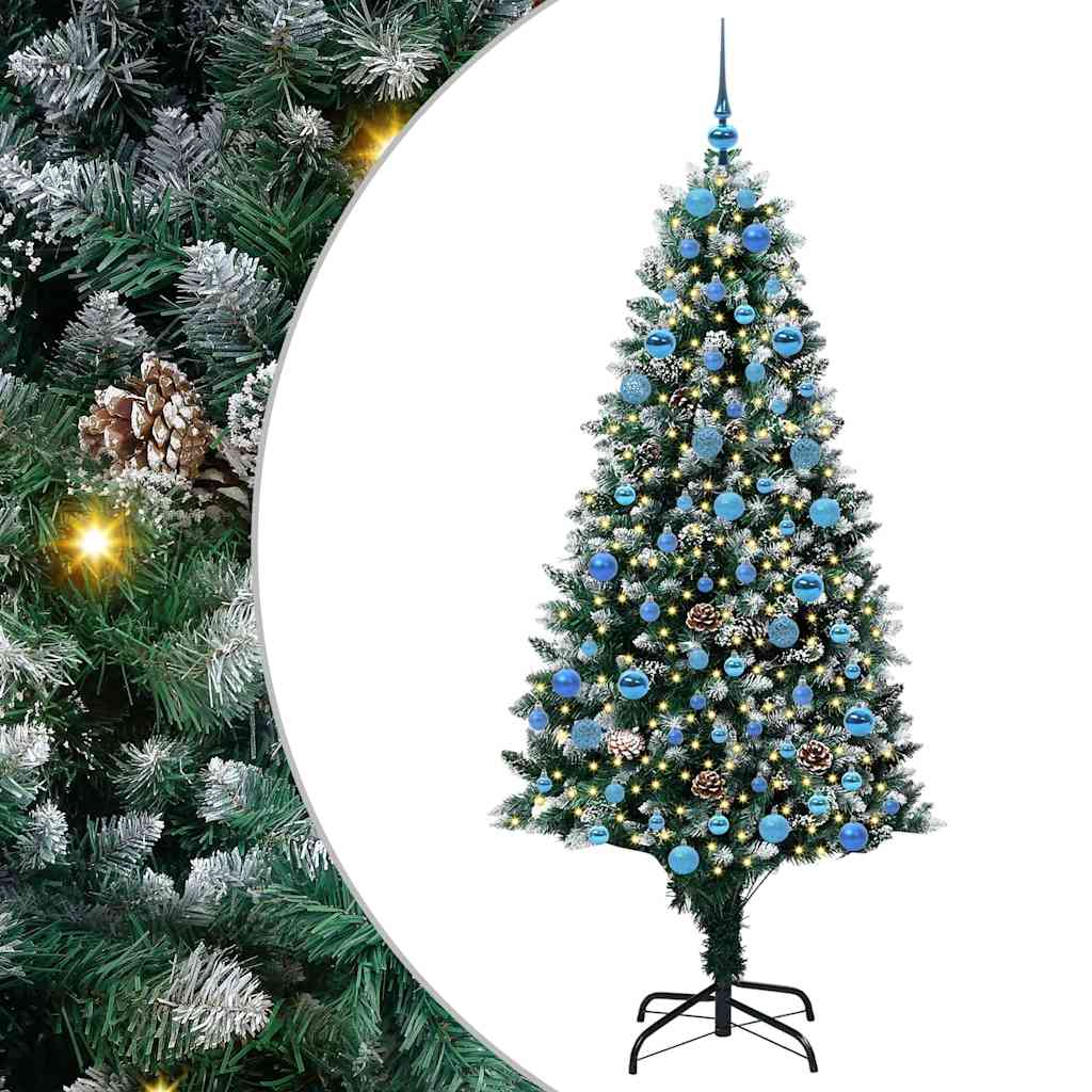 Sapin de Noël artificiel Vert 180 cm PVC, Acier et Plastique - XIOS