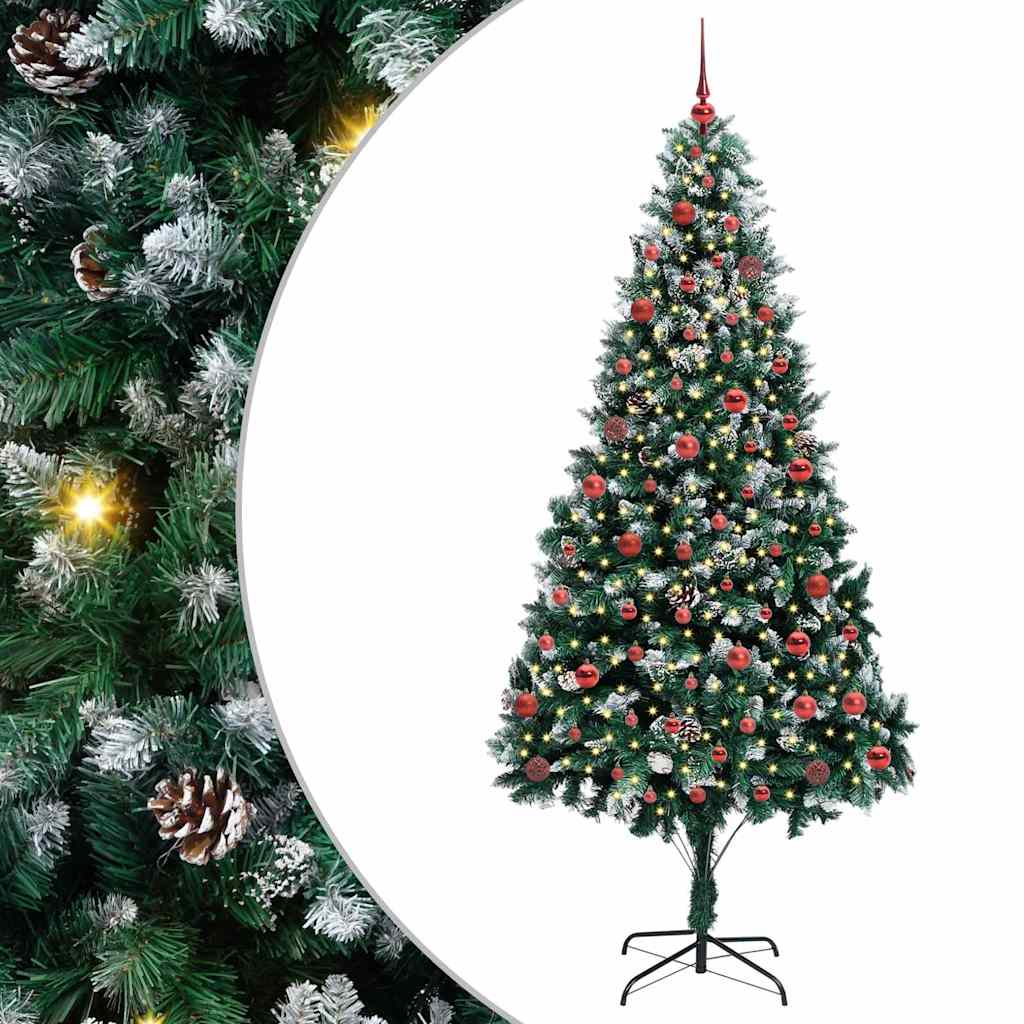 Sapin de Noël artificiel Vert 210 cm PVC, Acier et Plastique - XIOS