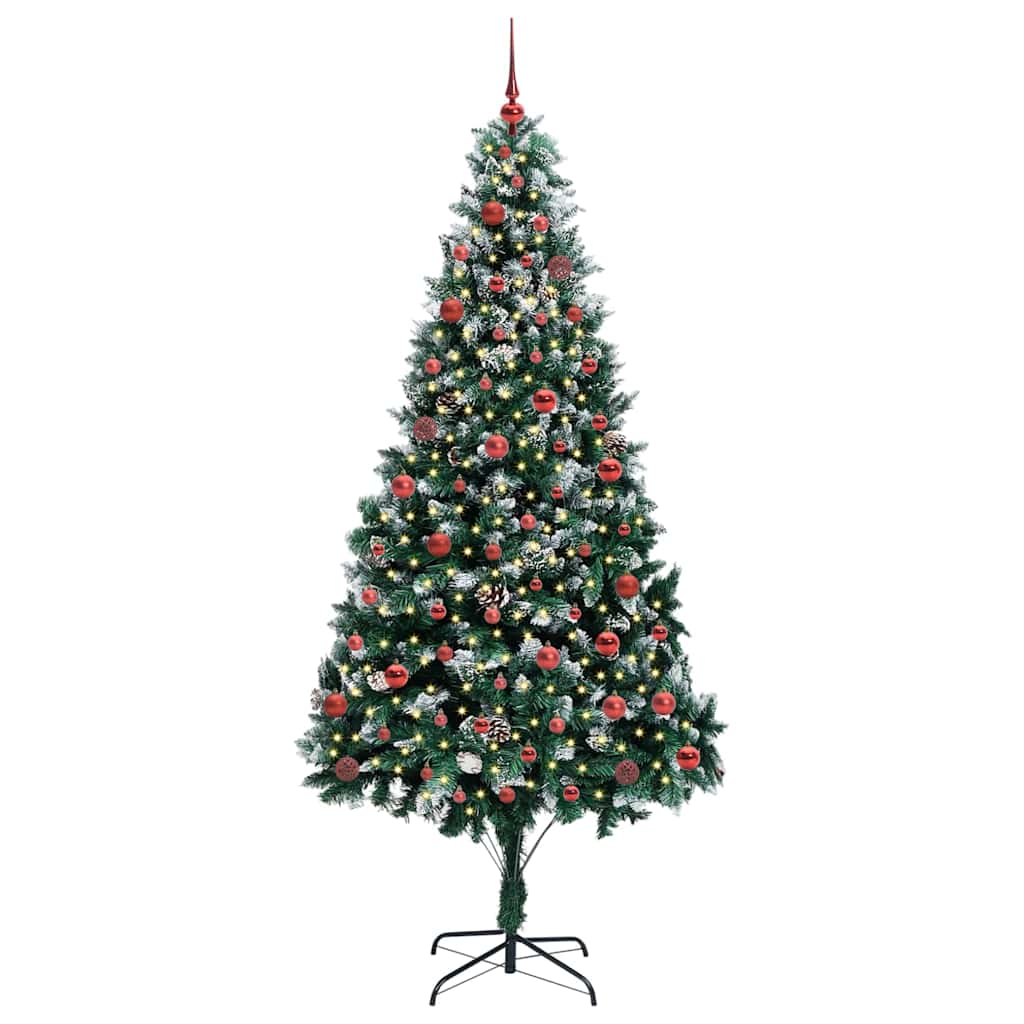Sapin de Noël artificiel Vert 210 cm PVC, Acier et Plastique - XIOS