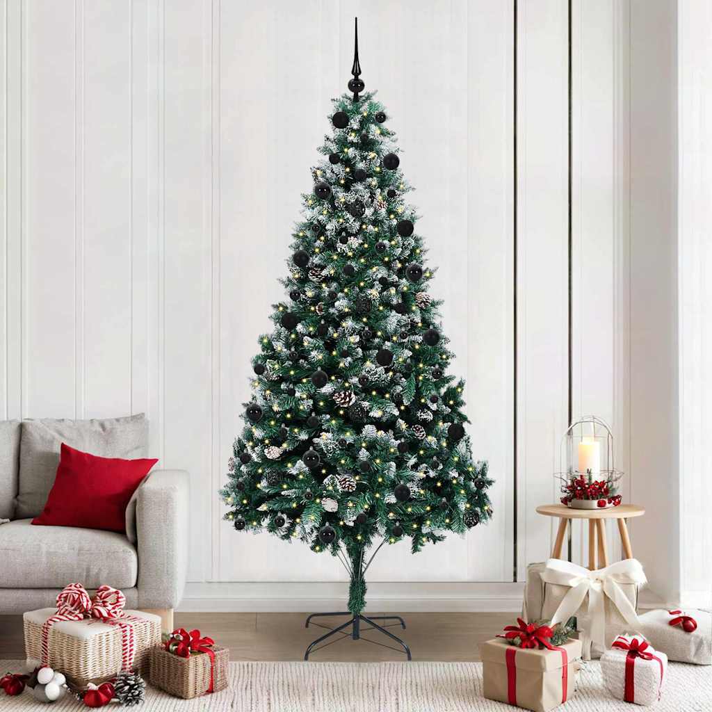 Sapin de Noël artificiel Vert 210 cm PVC, Acier et Plastique - XIOS