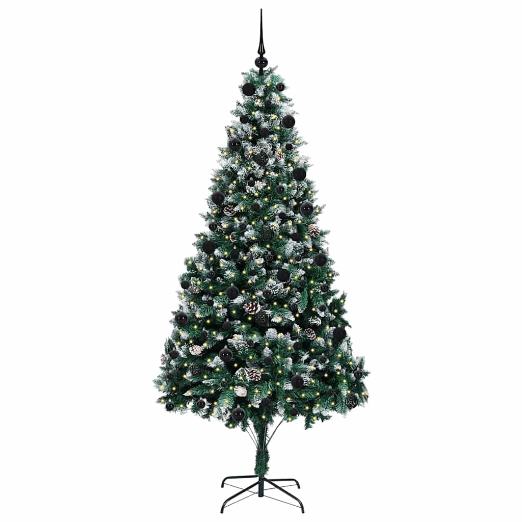 Sapin de Noël artificiel Vert 210 cm PVC, Acier et Plastique - XIOS