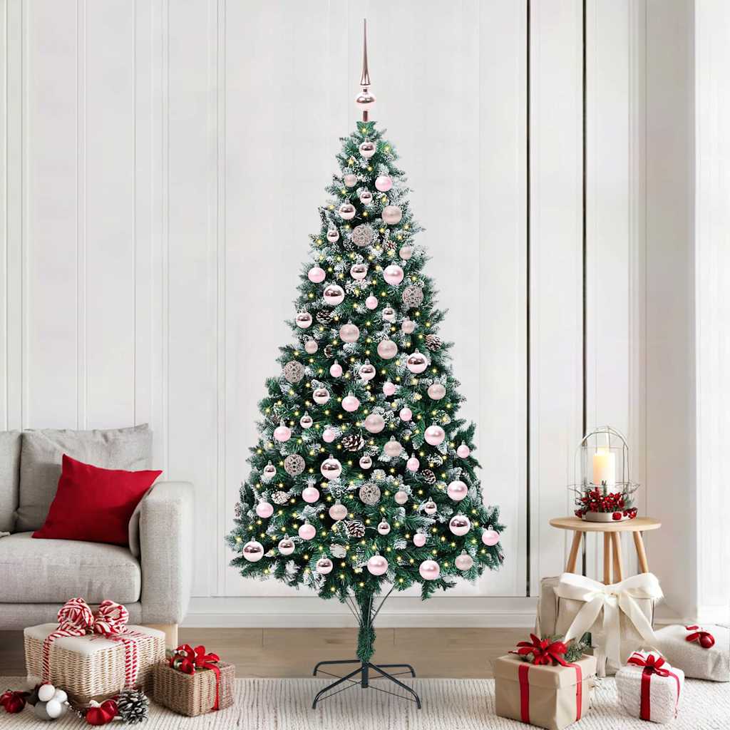 Sapin de Noël artificiel Vert 210 cm PVC, Acier et Plastique - XIOS