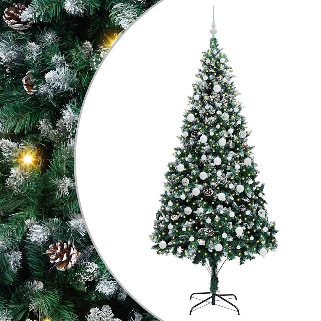 Sapin de Noël artificiel Vert 210 cm PVC, Acier et Plastique - XIOS