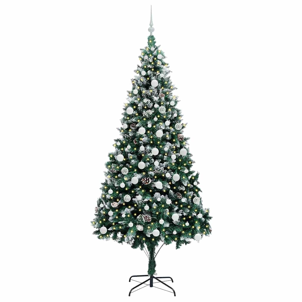 Sapin de Noël artificiel Vert 210 cm PVC, Acier et Plastique - XIOS