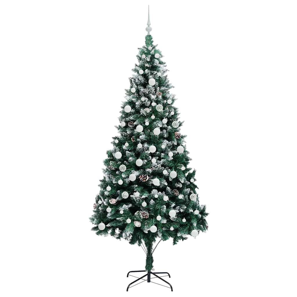 Sapin de Noël artificiel Vert 210 cm PVC, Acier et Plastique - XIOS