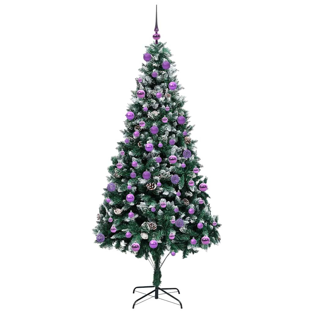 Sapin de Noël artificiel Vert 210 cm PVC, Acier et Plastique - XIOS