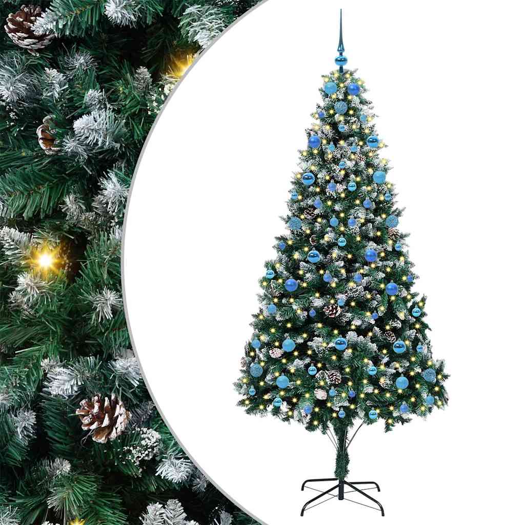Sapin de Noël artificiel Vert 210 cm PVC, Acier et Plastique - XIOS