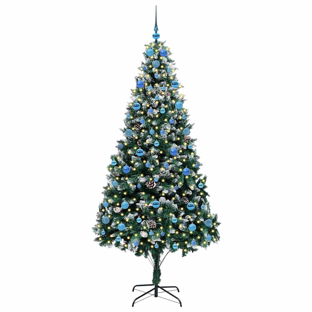 Sapin de Noël artificiel Vert 210 cm PVC, Acier et Plastique - XIOS