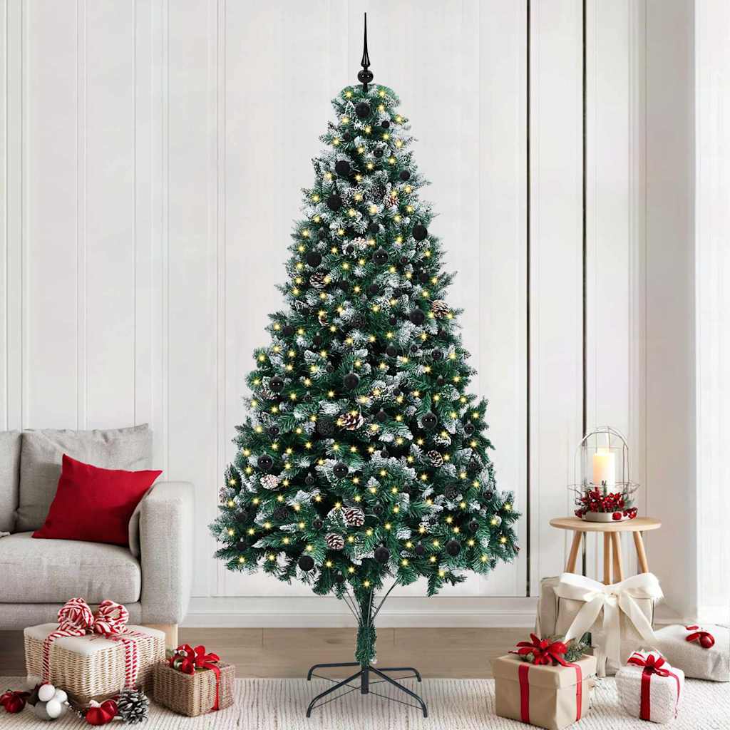 Sapin de Noël artificiel Vert 240 cm PVC, Acier et Plastique - XIOS