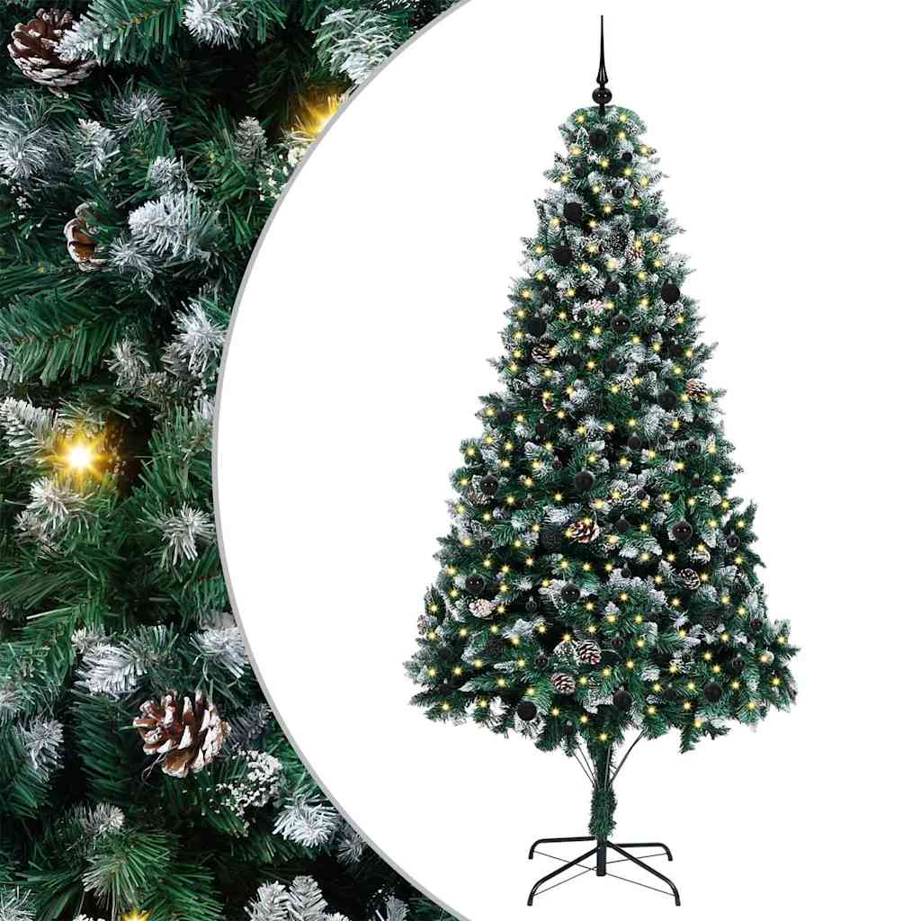 Sapin de Noël artificiel Vert 240 cm PVC, Acier et Plastique - XIOS