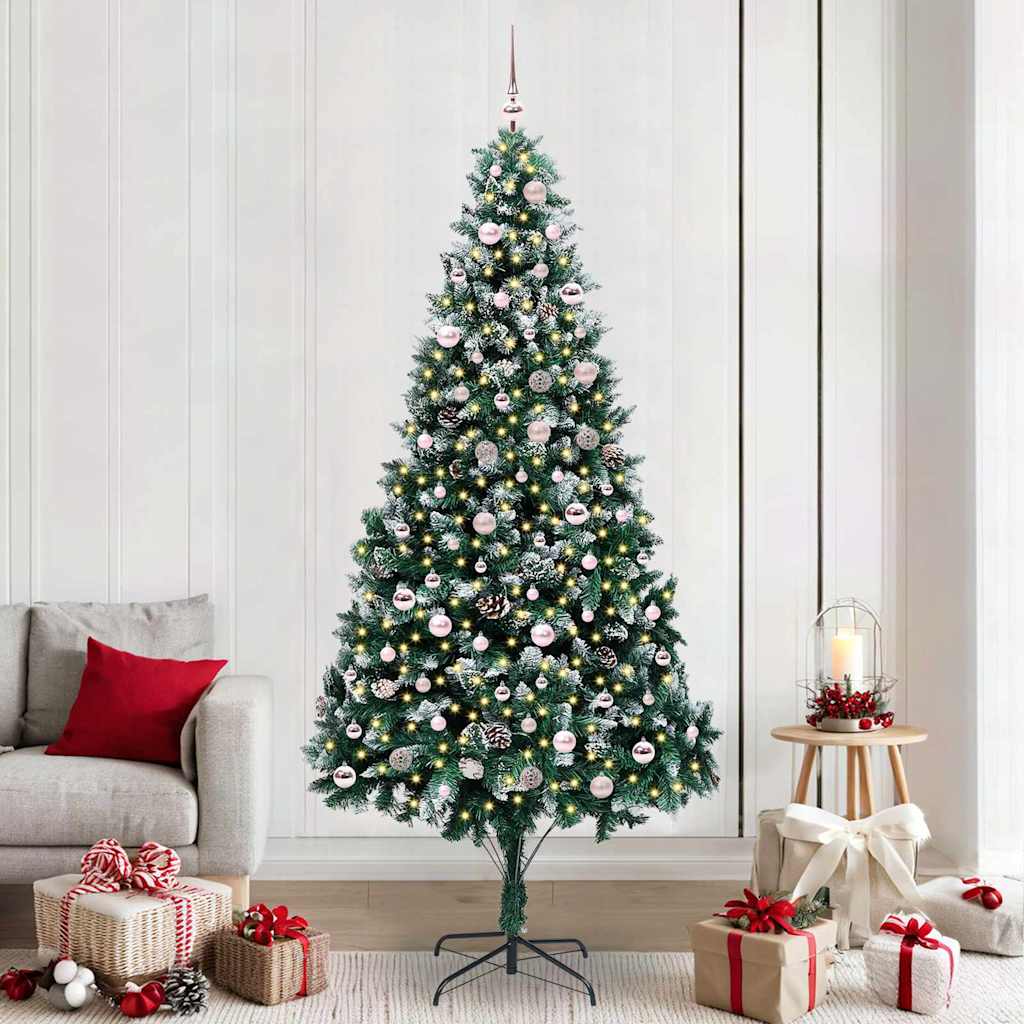 Sapin de Noël artificiel Vert 240 cm PVC, Acier et Plastique - XIOS
