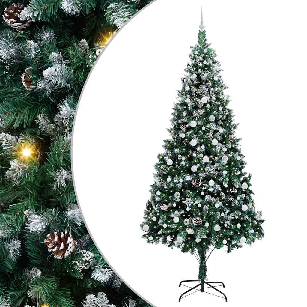 Sapin de Noël artificiel Vert 240 cm PVC, Acier et Plastique - XIOS