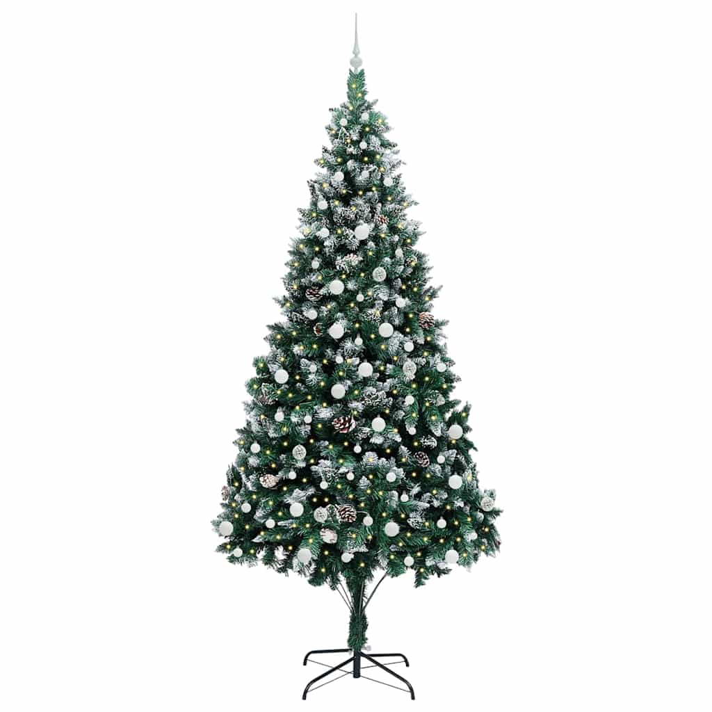 Sapin de Noël artificiel Vert 240 cm PVC, Acier et Plastique - XIOS