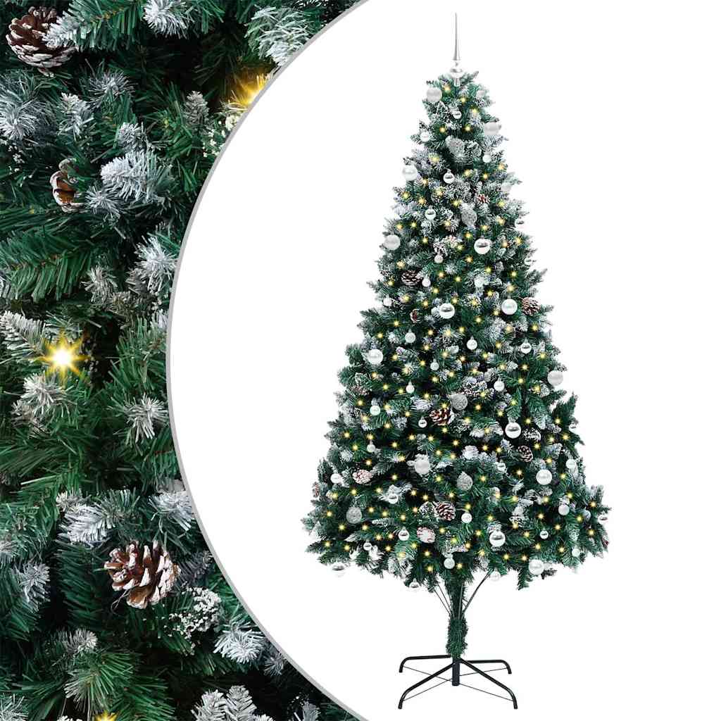 Sapin de Noël artificiel Vert 240 cm PVC, Acier et Plastique - XIOS