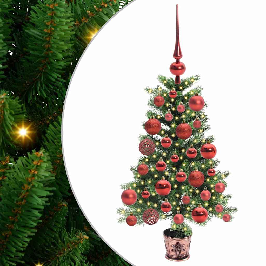 Sapin de Noël avec 150 LED avec support Vert 65 cm PE - XIOS