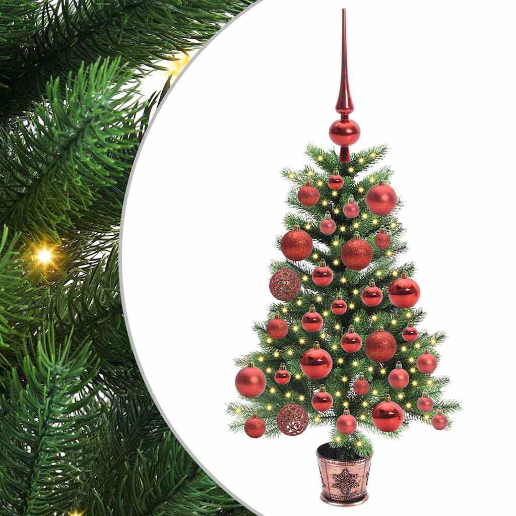 Sapin de Noël avec 150 LED avec support Vert 65 cm PE - XIOS