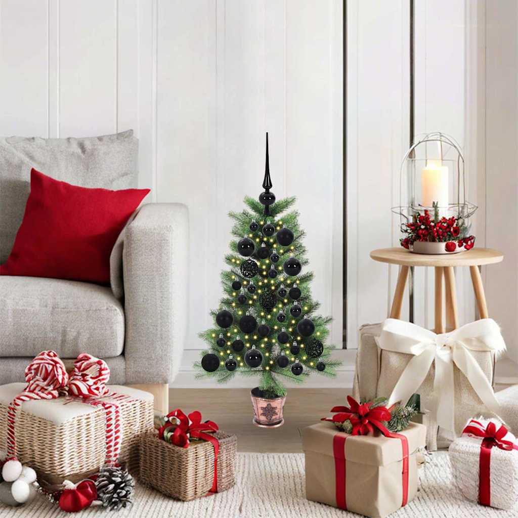 Sapin de Noël avec 150 LED avec support Vert 65 cm PE - XIOS