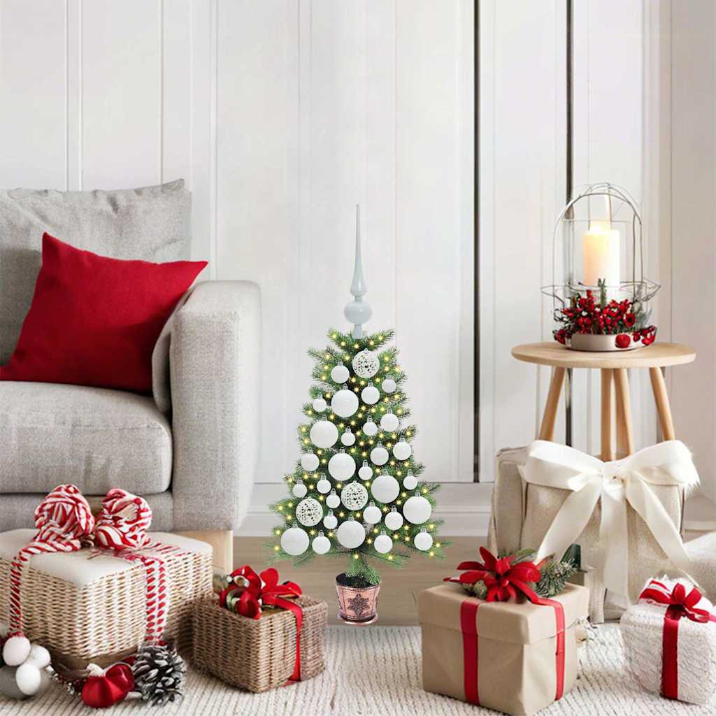 Sapin de Noël avec 150 LED avec support Vert 65 cm PE - XIOS