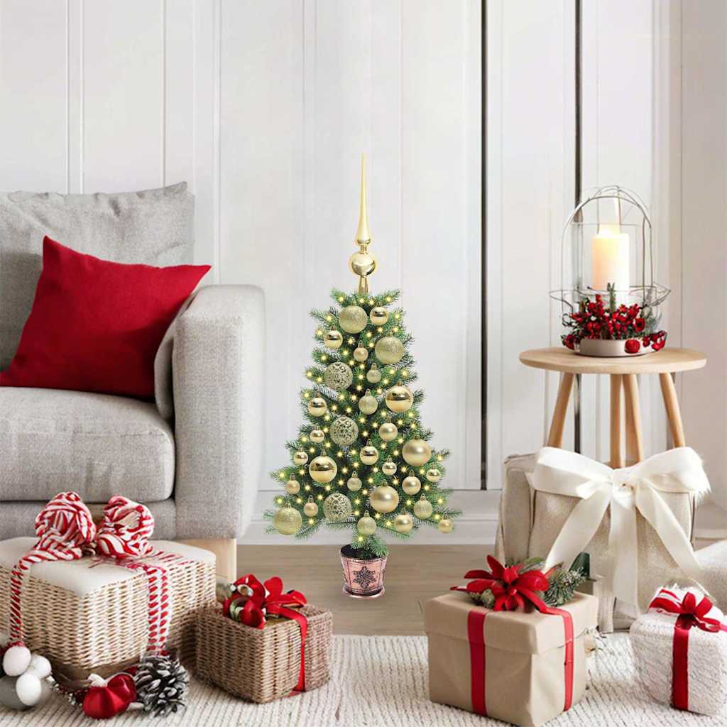 Sapin de Noël avec 150 LED avec support Vert 65 cm PE - XIOS