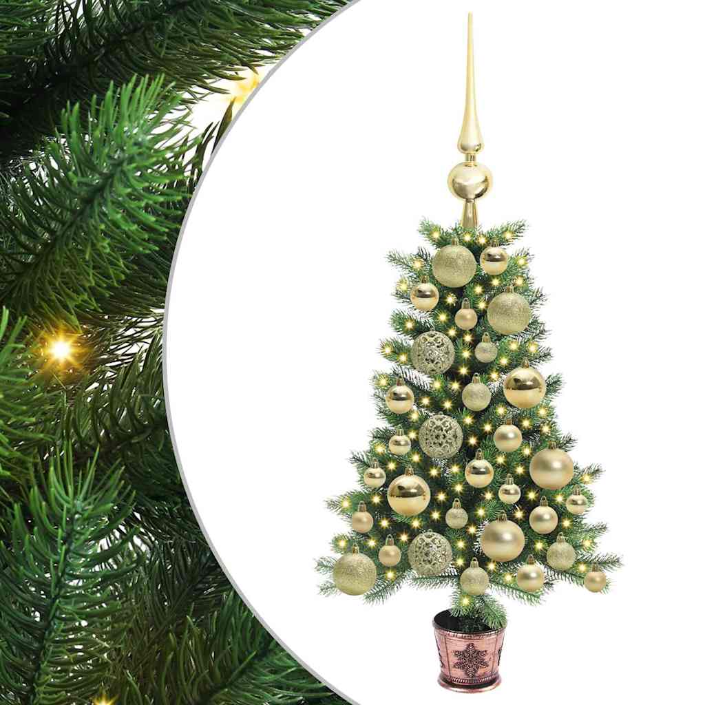 Sapin de Noël avec 150 LED avec support Vert 65 cm PE - XIOS