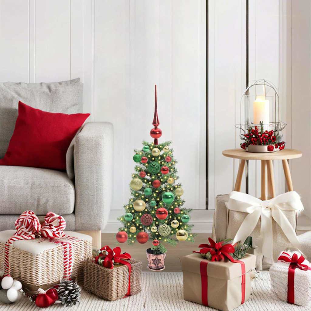 Sapin de Noël avec 150 LED avec support Vert 65 cm PE - XIOS