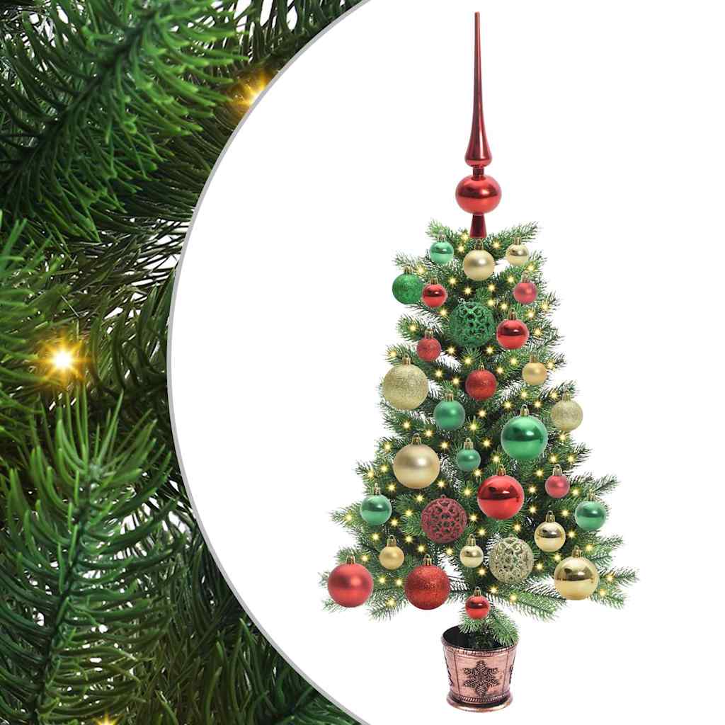 Sapin de Noël avec 150 LED avec support Vert 65 cm PE - XIOS