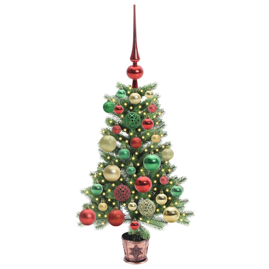 Sapin de Noël avec 150 LED avec support Vert 65 cm PE - XIOS