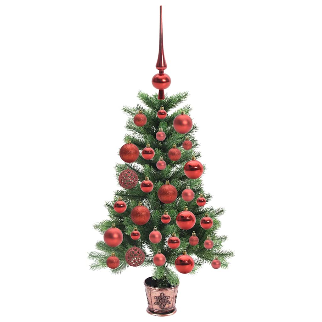 Sapin de Noël avec 150 LED avec support Vert 90 cm PE - XIOS