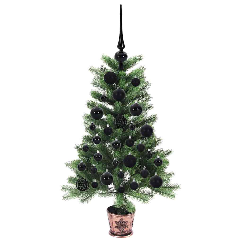 Sapin de Noël avec 150 LED avec support Vert 90 cm PE - XIOS