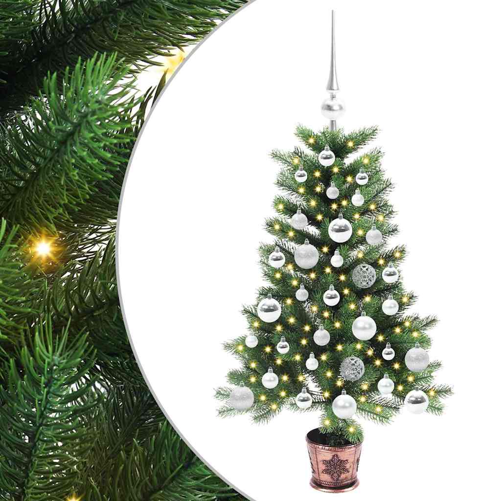 Sapin de Noël avec 150 LED avec support Vert 90 cm PE - XIOS