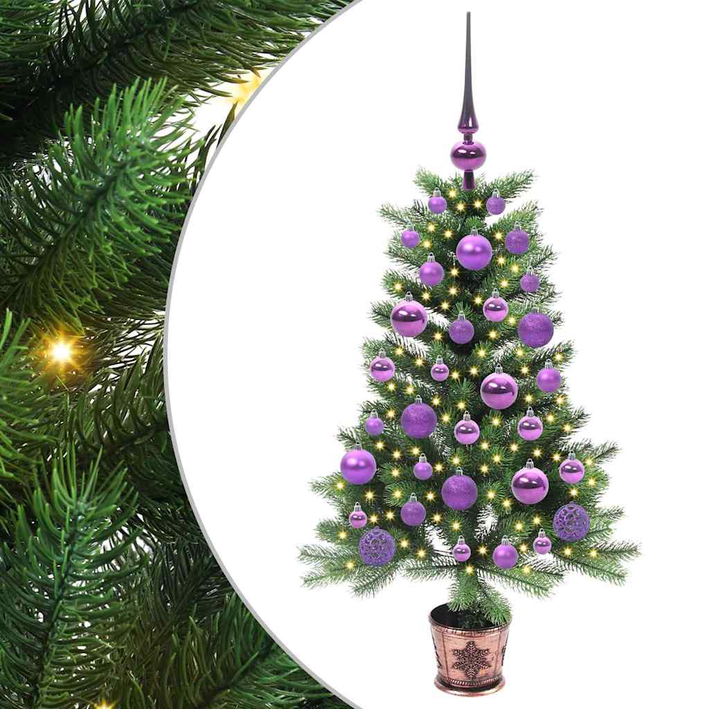 Sapin de Noël avec 150 LED avec support Vert 90 cm PE - XIOS